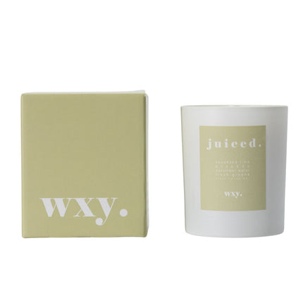 Lime, avocado, cucumber + fresh greens fragranced candle