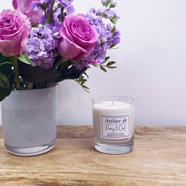 Peony & Oud Fragranced Candle