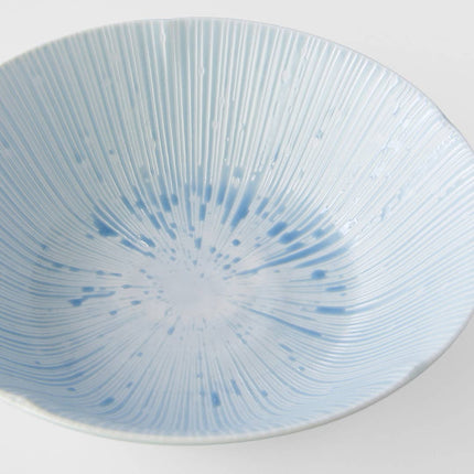 Ice Blue Porcelain Bowl 21cm cm Diameter