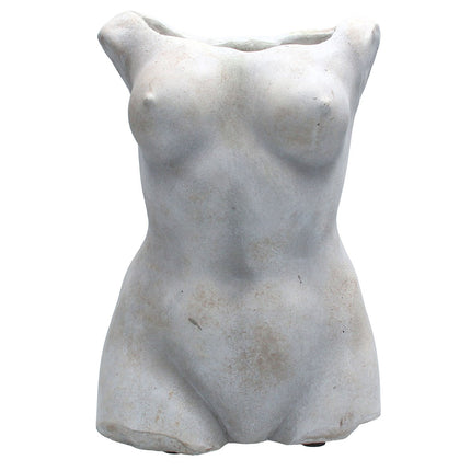 Female Body Stone Sculpture Vase