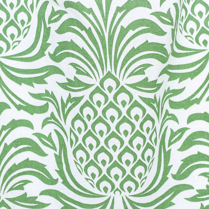 Pineapple Print Cotton Kitchen Tea Towel in Leon Green