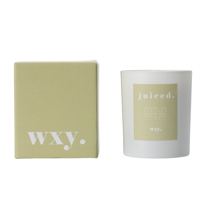 Lime, avocado, cucumber + fresh greens fragranced candle