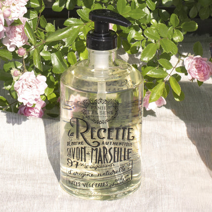 Liquid Marseille Soap Glass Bottle Provence