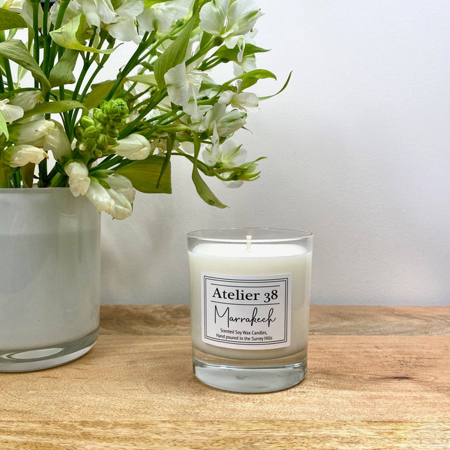 Marrakech Patchouli, Jasmine Blossom + Citrus Fragranced Candle