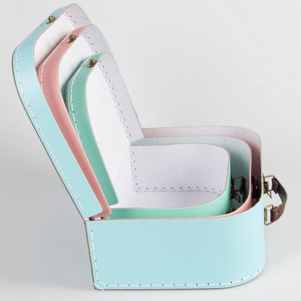 Pastel Retro Suitcases - Set Of 3