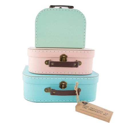 Pastel Retro Suitcases - Set Of 3