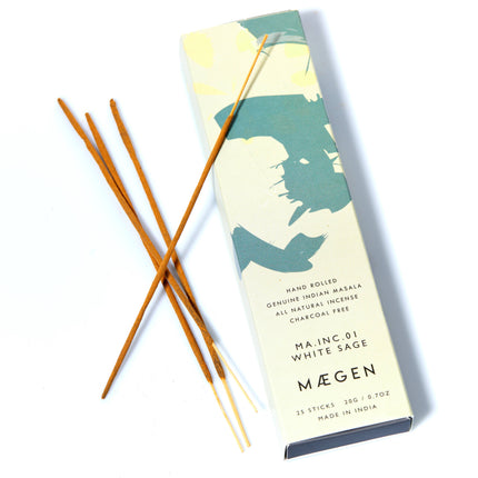 Fragrant Incense Sticks - White Sage herbs, oils and flowers infusion