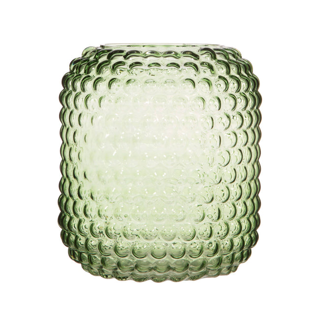 Green Glass Bobble Vase