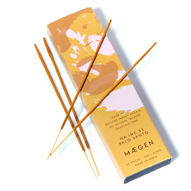 Fragrant Incense Sticks - Palo Santo Aromatic herbs, woods + flowers infusion