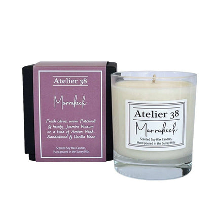 Marrakech Patchouli, Jasmine Blossom + Citrus Fragranced Candle
