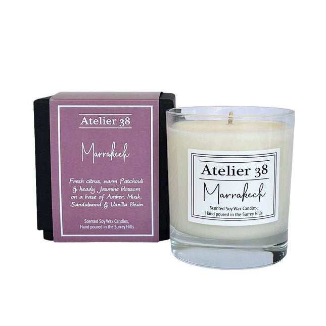 Marrakech Patchouli, Jasmine Blossom + Citrus Fragranced Candle