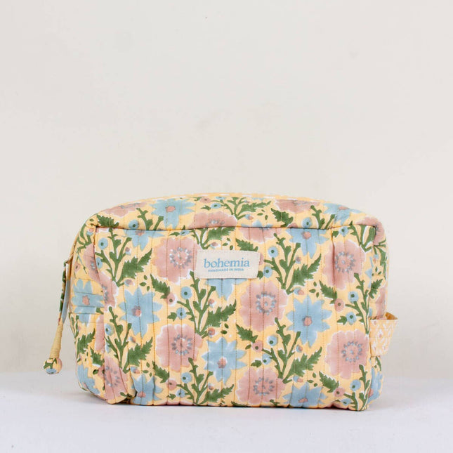Floribunda Large Wash Bag, Buttermilk